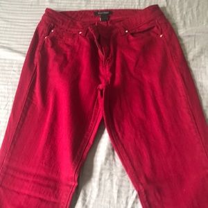 Red jeans